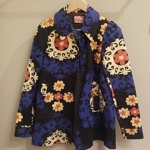 Anthropologie Bica Cheia Radicchio Floral Trench